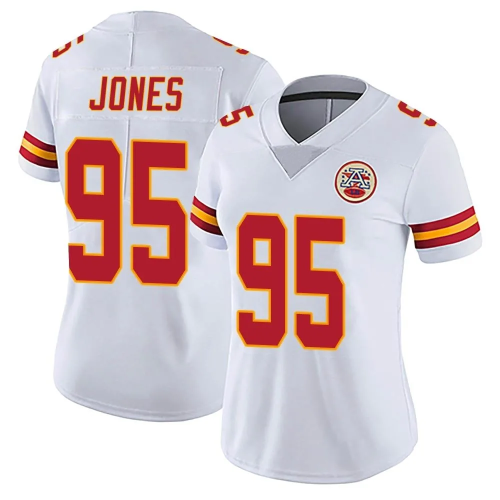 Women's Kansas City Chiefs Chris Jones Nike Vapor Untouchable Limited White Jersey Women's Kansas City Chiefs Chris Jones Nike Vapor Untouchable Limited White Jersey