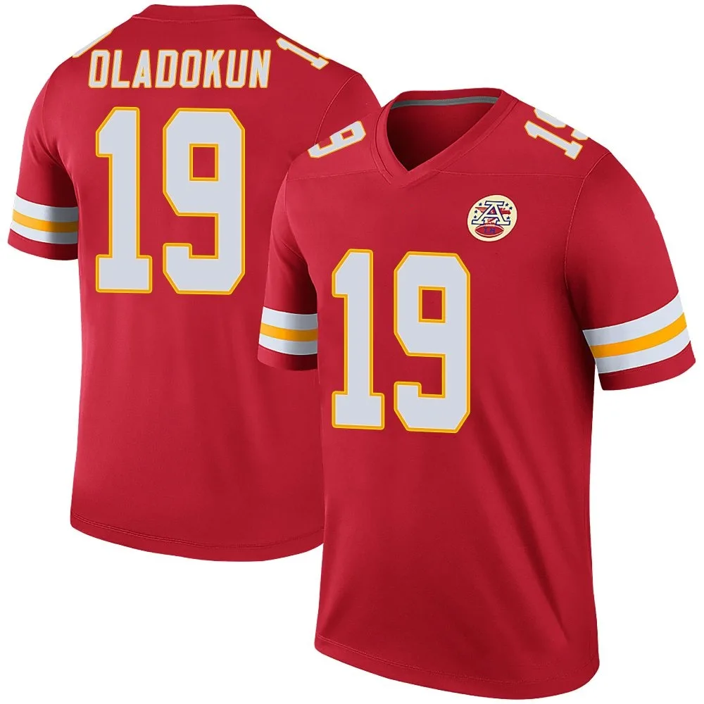 Men's Kansas City Chiefs Chris Oladokun Nike Color Rush Legend Red Jersey Men's Kansas City Chiefs Chris Oladokun Nike Color Rush Legend Red Jersey