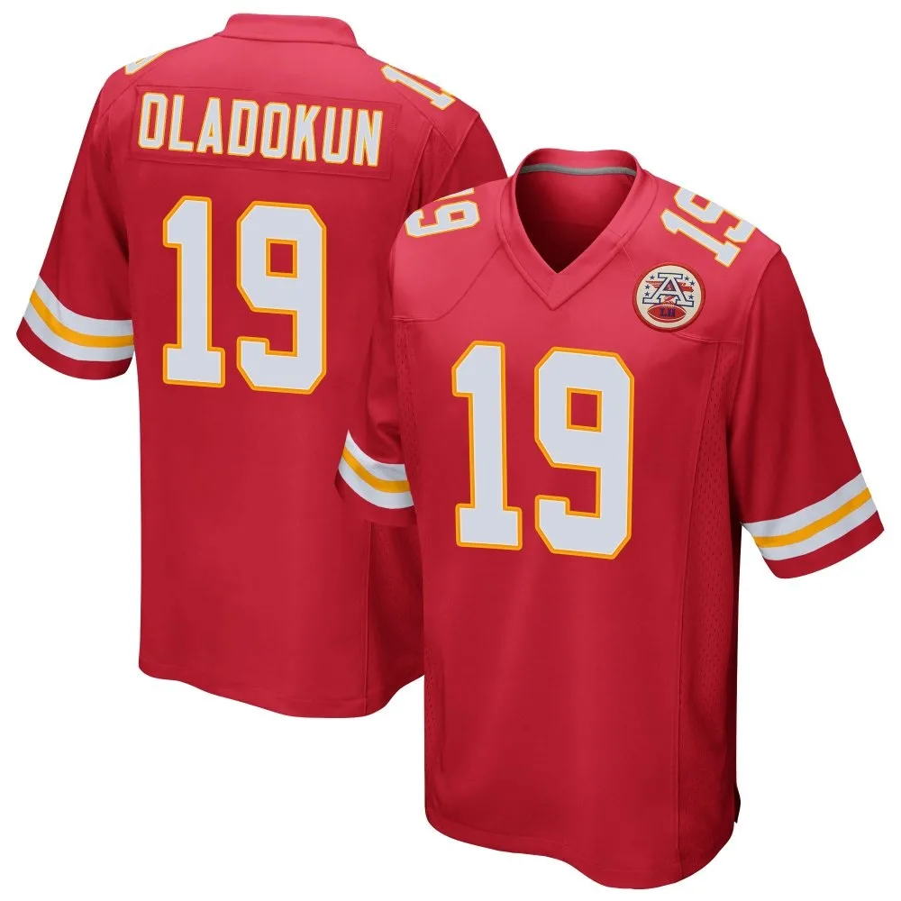 Men's Kansas City Chiefs Chris Oladokun Nike Team Color Game Red Jersey Men's Kansas City Chiefs Chris Oladokun Nike Team Color Game Red Jersey