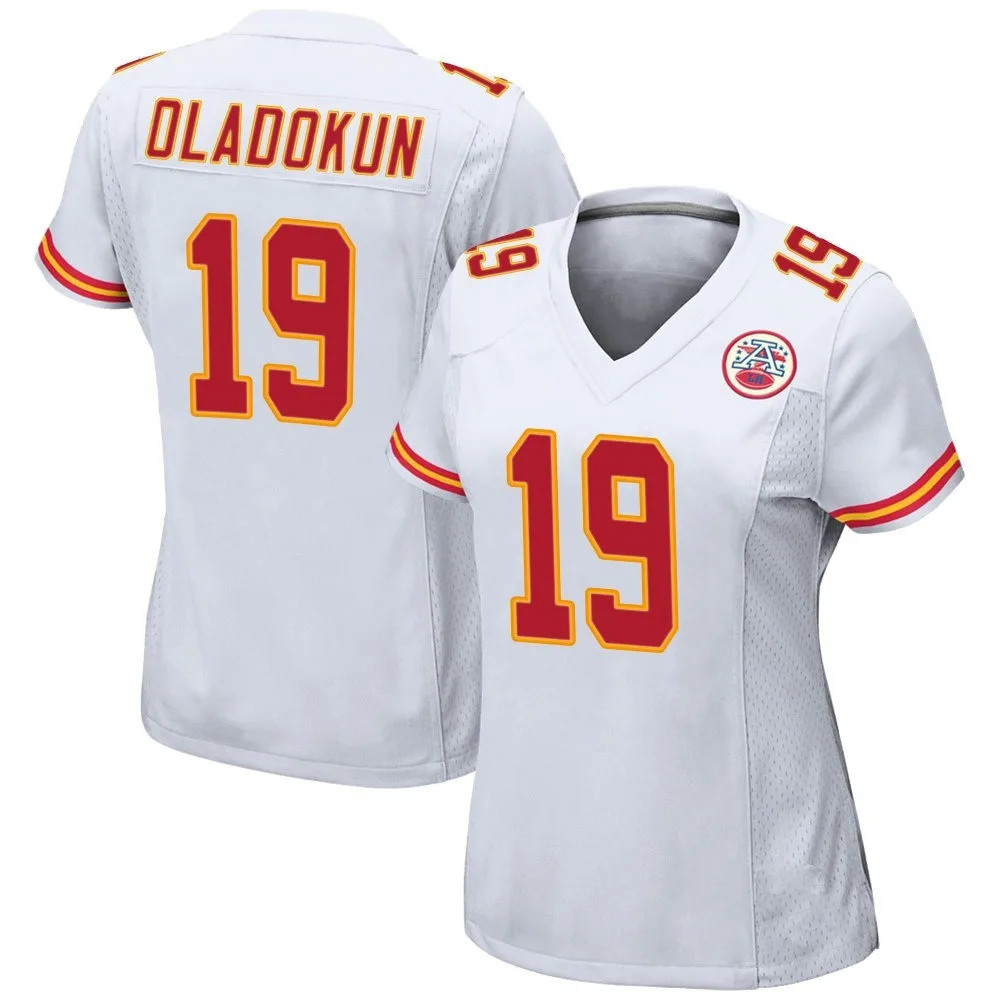 Women's Kansas City Chiefs Chris Oladokun Nike Game White Jersey Women's Kansas City Chiefs Chris Oladokun Nike Game White Jersey