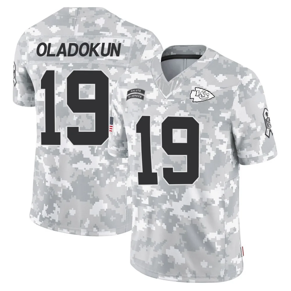 Youth Kansas City Chiefs Chris Oladokun Nike 2024 Salute to Service Limited Arctic Camo Jersey Youth Kansas City Chiefs Chris Oladokun Nike 2024 Salute to Service Limited Arctic Camo Jersey