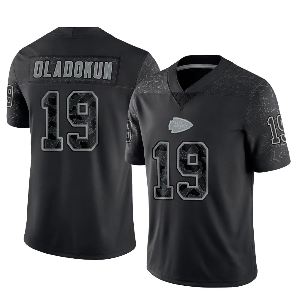 Youth Kansas City Chiefs Chris Oladokun Nike Reflective Limited Black Jersey Youth Kansas City Chiefs Chris Oladokun Nike Reflective Limited Black Jersey