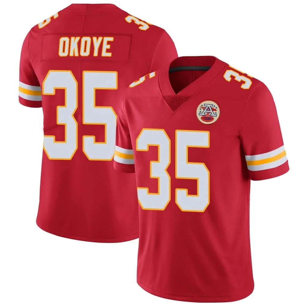 Youth Kansas City Chiefs Christian Okoye Nike Team Color Vapor Untouchable Limited Red Jersey Youth Kansas City Chiefs Christian Okoye Nike Team Color Vapor Untouchable Limited Red Jersey