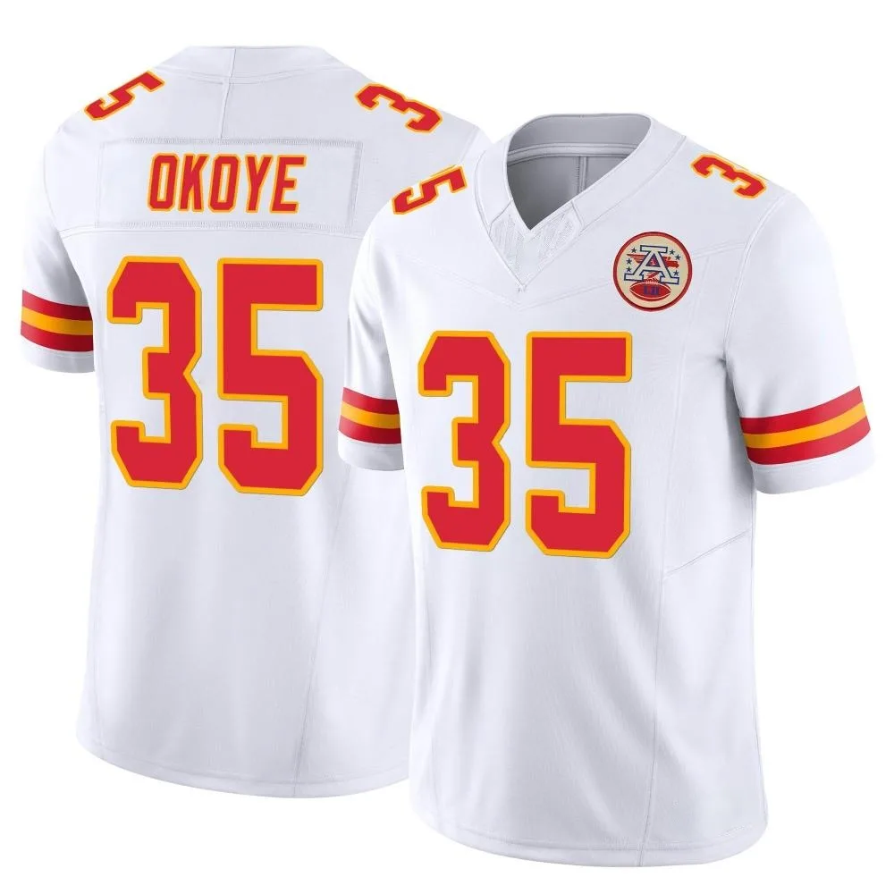 Youth Kansas City Chiefs Christian Okoye Nike Vapor F.U.S.E. Limited White Jersey Youth Kansas City Chiefs Christian Okoye Nike Vapor F.U.S.E. Limited White Jersey