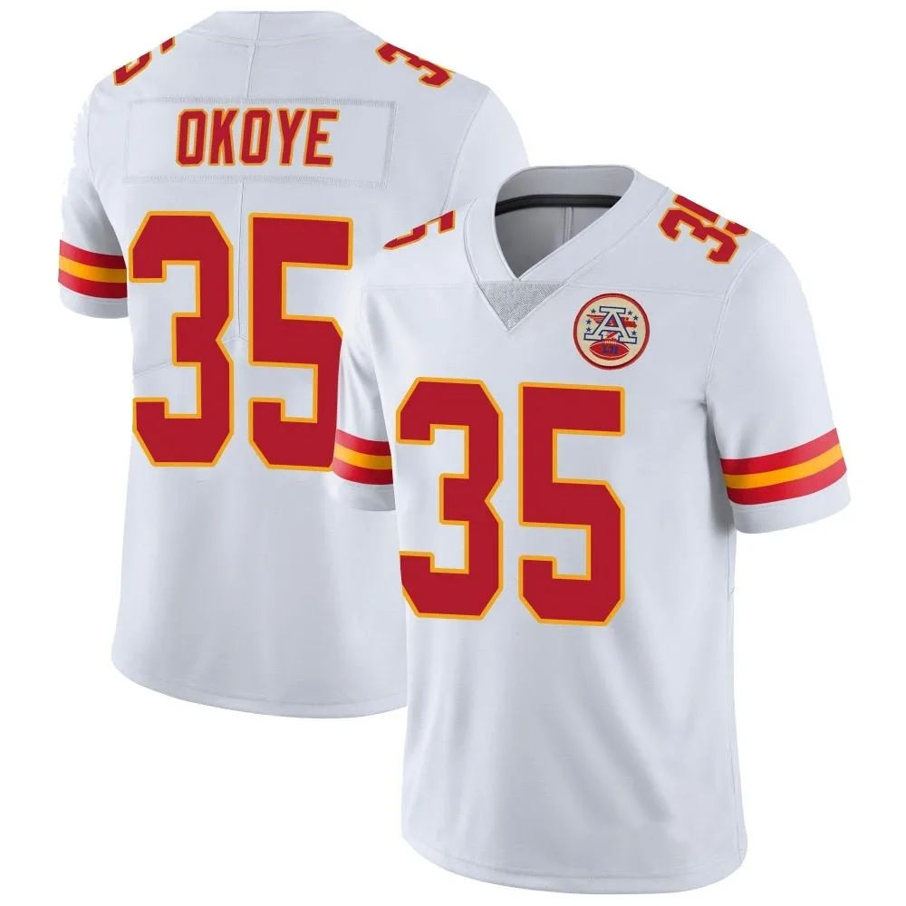 Youth Kansas City Chiefs Christian Okoye Nike Vapor Untouchable Limited White Jersey Youth Kansas City Chiefs Christian Okoye Nike Vapor Untouchable Limited White Jersey