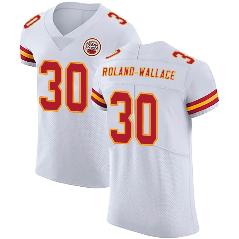 Men's Kansas City Chiefs Christian Roland-Wallace Nike Vapor Untouchable Elite White Jersey Men's Kansas City Chiefs Christian Roland-Wallace Nike Vapor Untouchable Elite White Jersey