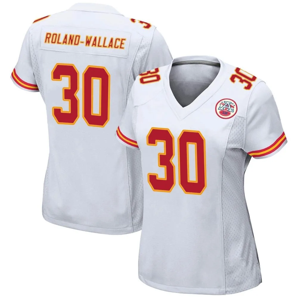 Women's Kansas City Chiefs Christian Roland-Wallace Nike Game White Jersey Women's Kansas City Chiefs Christian Roland-Wallace Nike Game White Jersey