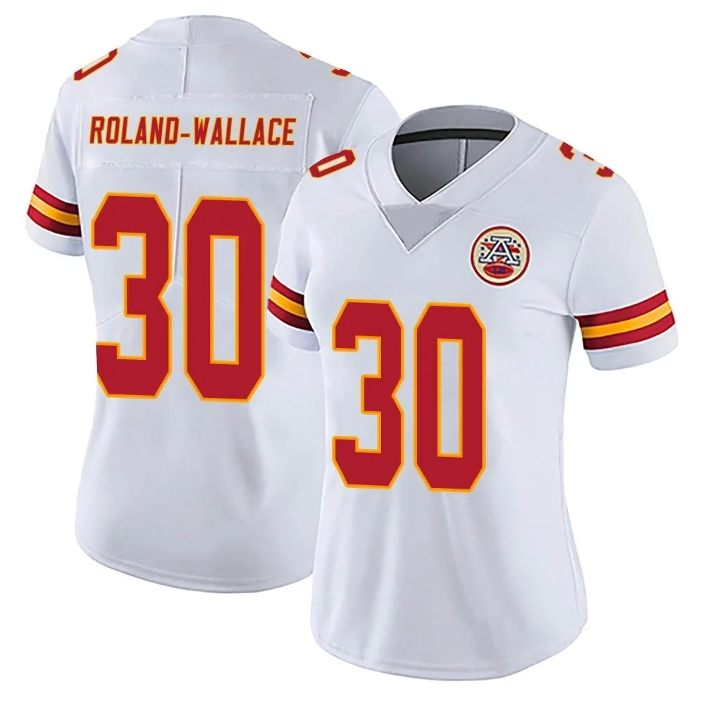 Women's Kansas City Chiefs Christian Roland-Wallace Nike Vapor Untouchable Limited White Jersey Women's Kansas City Chiefs Christian Roland-Wallace Nike Vapor Untouchable Limited White Jersey