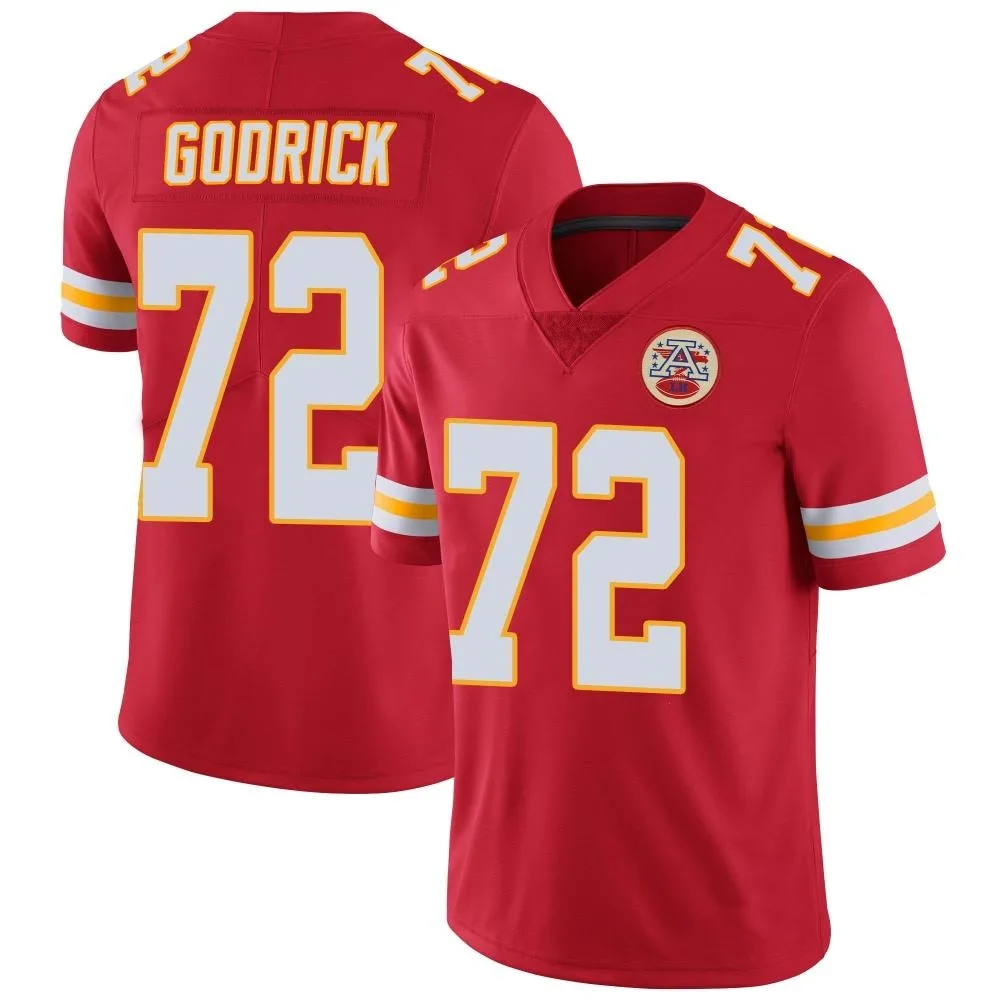 Men's Kansas City Chiefs Chukwuebuka Godrick Nike Team Color Vapor Untouchable Limited Red Jersey Men's Kansas City Chiefs Chukwuebuka Godrick Nike Team Color Vapor Untouchable Limited Red Jersey