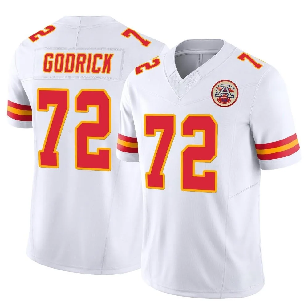 Men's Kansas City Chiefs Chukwuebuka Godrick Nike Vapor F.U.S.E. Limited White Jersey Men's Kansas City Chiefs Chukwuebuka Godrick Nike Vapor F.U.S.E. Limited White Jersey