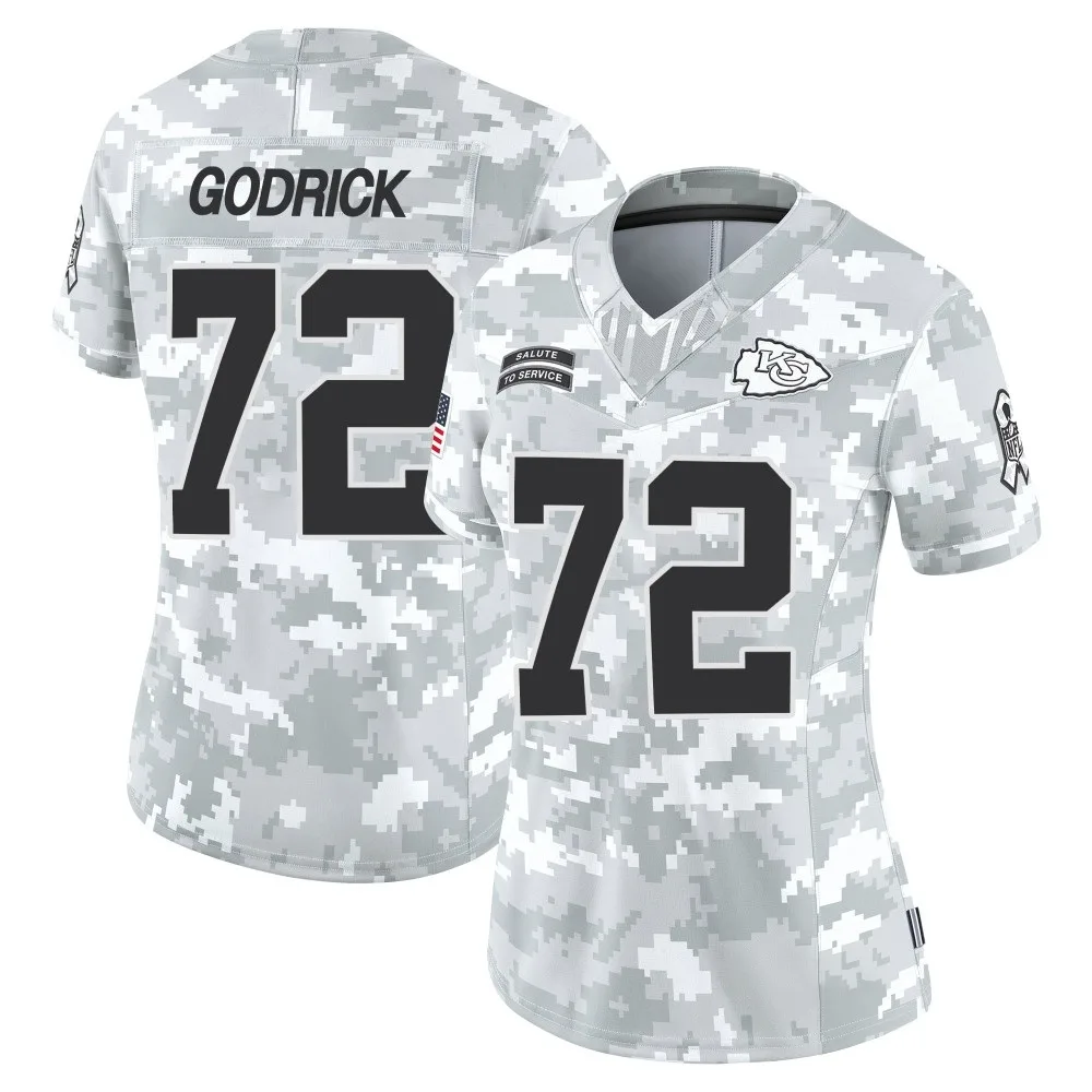 Women's Kansas City Chiefs Chukwuebuka Godrick Nike 2024 Salute to Service Limited Arctic Camo Jersey Women's Kansas City Chiefs Chukwuebuka Godrick Nike 2024 Salute to Service Limited Arctic Camo Jersey