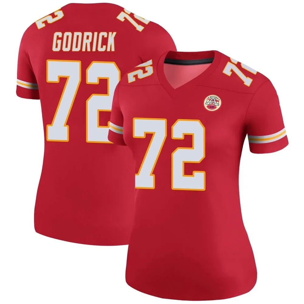 Women's Kansas City Chiefs Chukwuebuka Godrick Nike Color Rush Legend Red Jersey Women's Kansas City Chiefs Chukwuebuka Godrick Nike Color Rush Legend Red Jersey