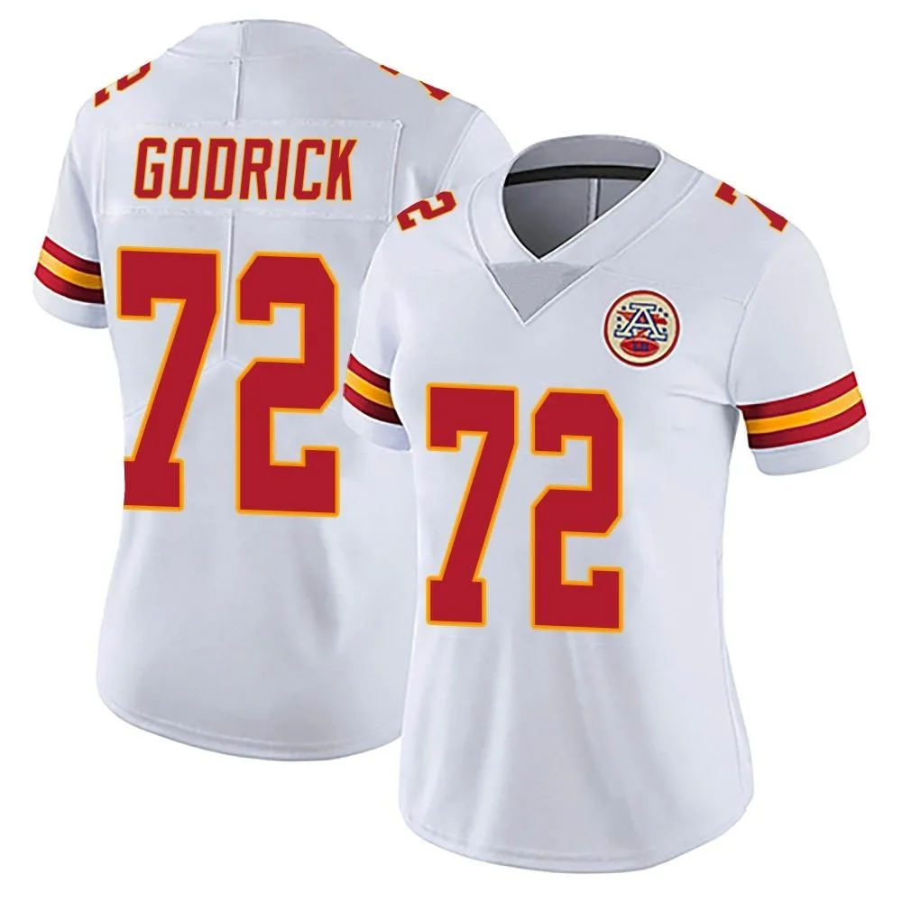 Women's Kansas City Chiefs Chukwuebuka Godrick Nike Vapor Untouchable Limited White Jersey Women's Kansas City Chiefs Chukwuebuka Godrick Nike Vapor Untouchable Limited White Jersey