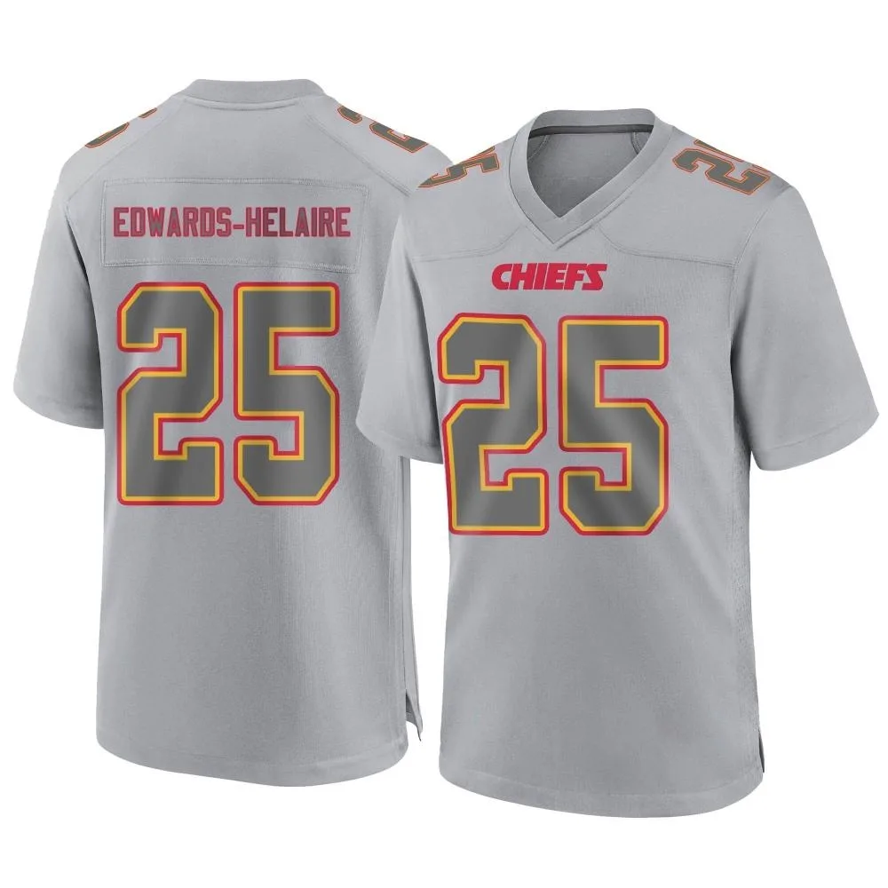 Men's Kansas City Chiefs Clyde Edwards-Helaire Nike Atmosphere Fashion Game Gray Jersey Men's Kansas City Chiefs Clyde Edwards-Helaire Nike Atmosphere Fashion Game Gray Jersey