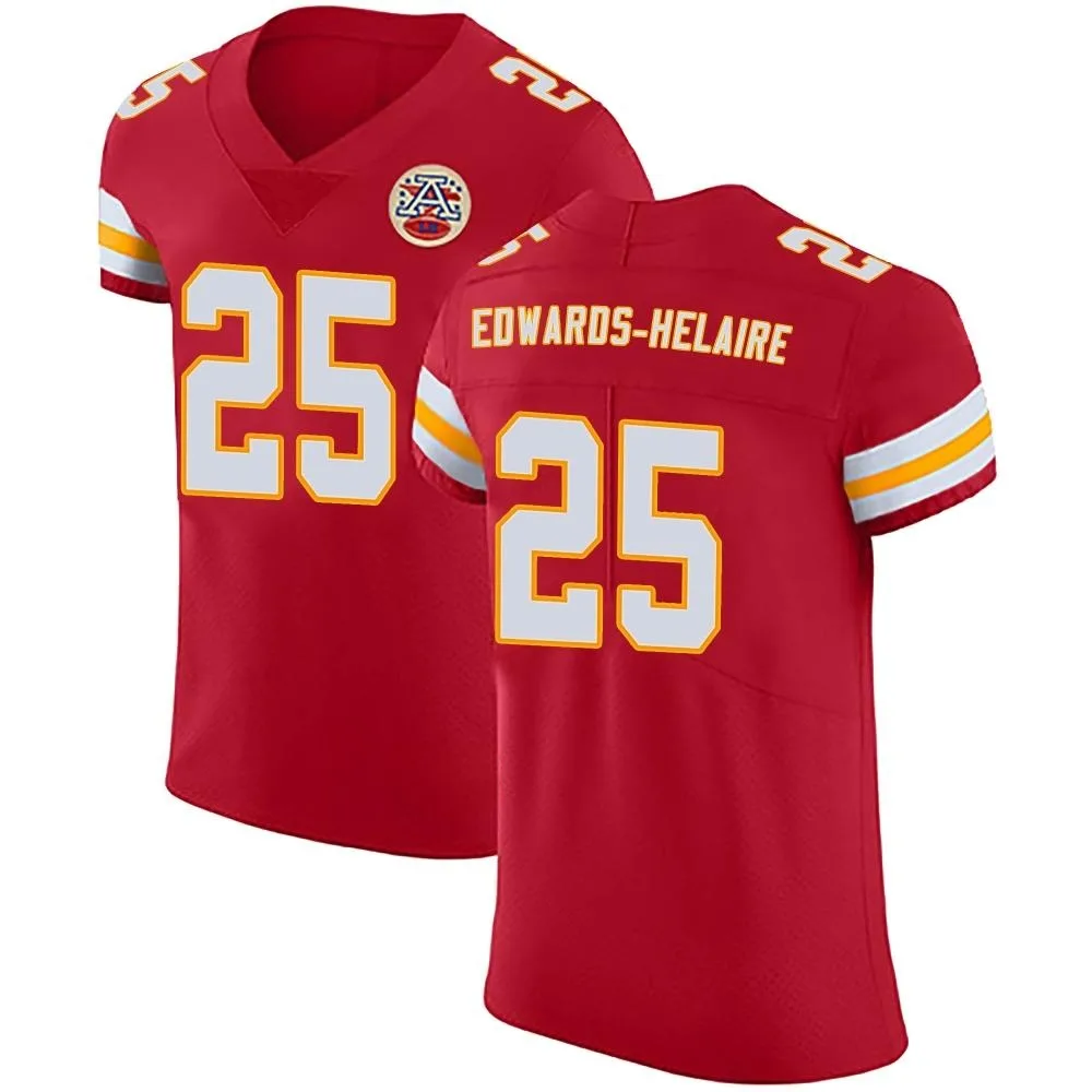 Men's Kansas City Chiefs Clyde Edwards-Helaire Nike Team Color Vapor Untouchable Elite Red Jersey Men's Kansas City Chiefs Clyde Edwards-Helaire Nike Team Color Vapor Untouchable Elite Red Jersey