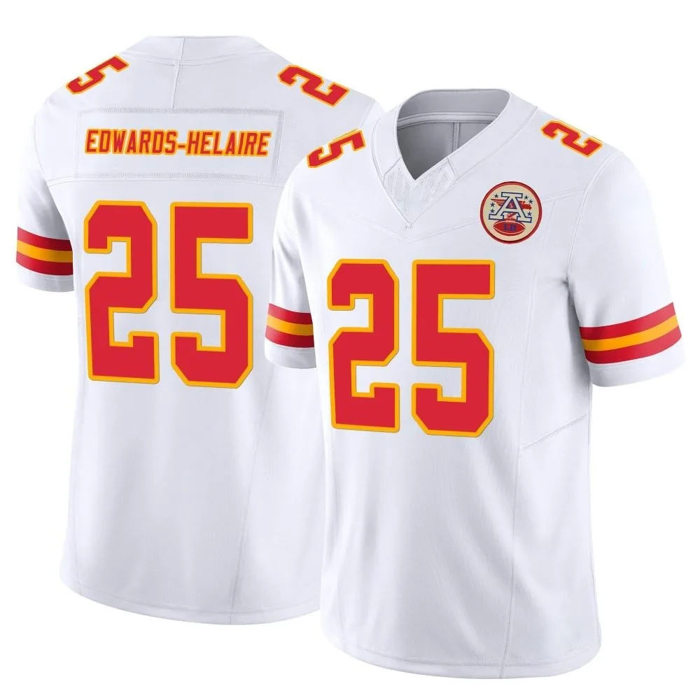 Men's Kansas City Chiefs Clyde Edwards-Helaire Nike Vapor F.U.S.E. Limited White Jersey Men's Kansas City Chiefs Clyde Edwards-Helaire Nike Vapor F.U.S.E. Limited White Jersey