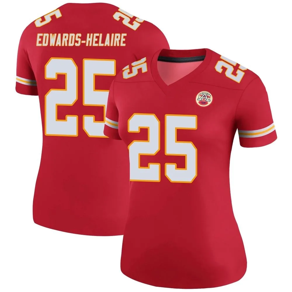Women's Kansas City Chiefs Clyde Edwards-Helaire Nike Color Rush Legend Red Jersey Women's Kansas City Chiefs Clyde Edwards-Helaire Nike Color Rush Legend Red Jersey