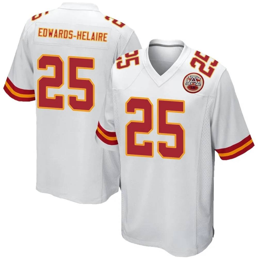 Youth Kansas City Chiefs Clyde Edwards-Helaire Nike Game White Jersey Youth Kansas City Chiefs Clyde Edwards-Helaire Nike Game White Jersey