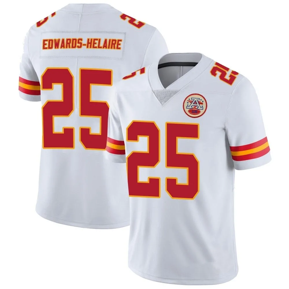 Youth Kansas City Chiefs Clyde Edwards-Helaire Nike Vapor Untouchable Limited White Jersey Youth Kansas City Chiefs Clyde Edwards-Helaire Nike Vapor Untouchable Limited White Jersey