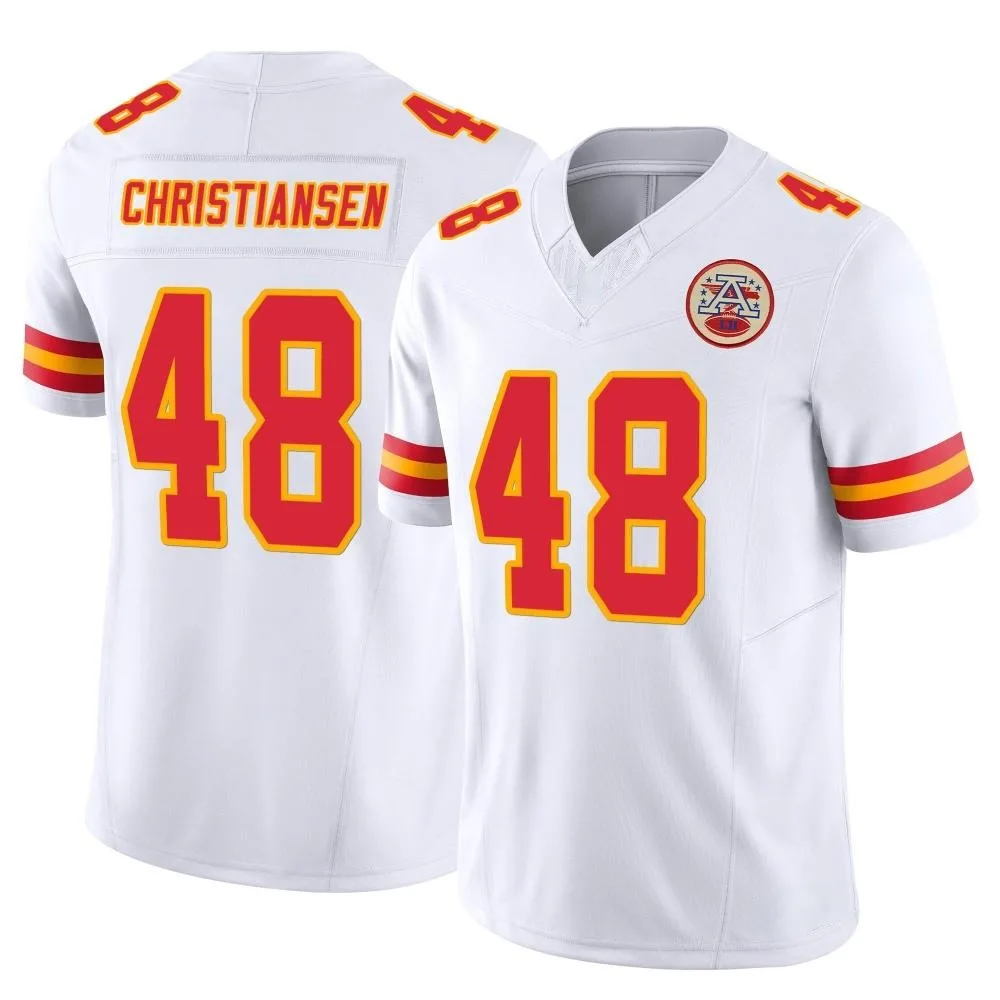 Men's Kansas City Chiefs Cole Christiansen Nike Vapor F.U.S.E. Limited White Jersey Men's Kansas City Chiefs Cole Christiansen Nike Vapor F.U.S.E. Limited White Jersey