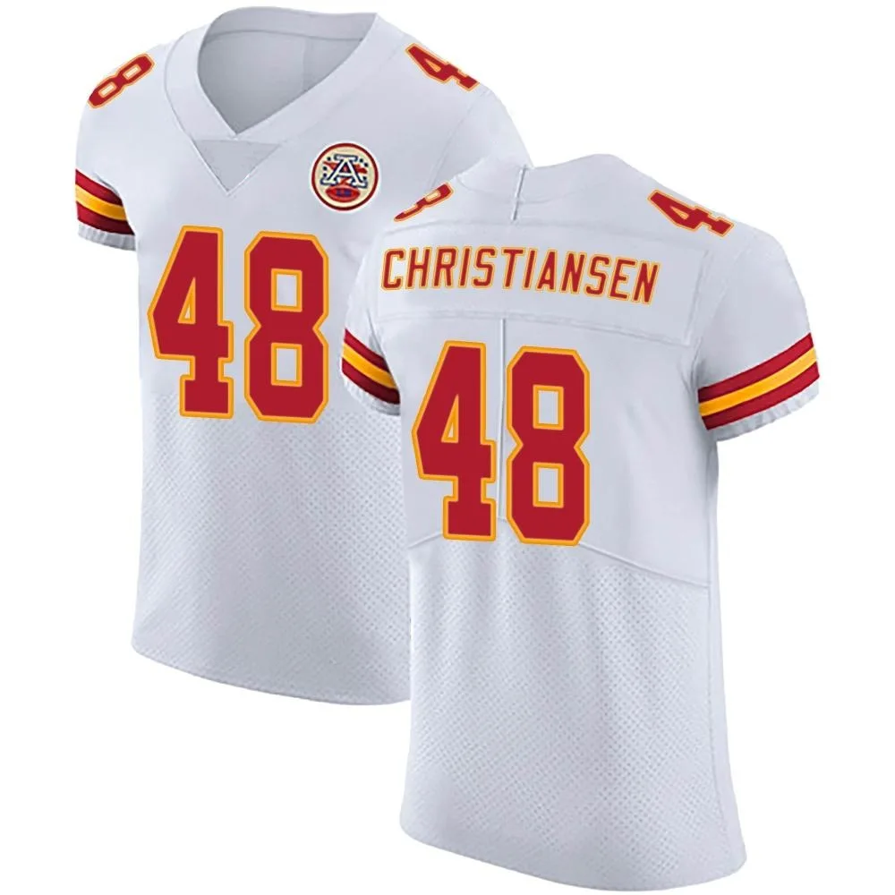 Men's Kansas City Chiefs Cole Christiansen Nike Vapor Untouchable Elite White Jersey Men's Kansas City Chiefs Cole Christiansen Nike Vapor Untouchable Elite White Jersey