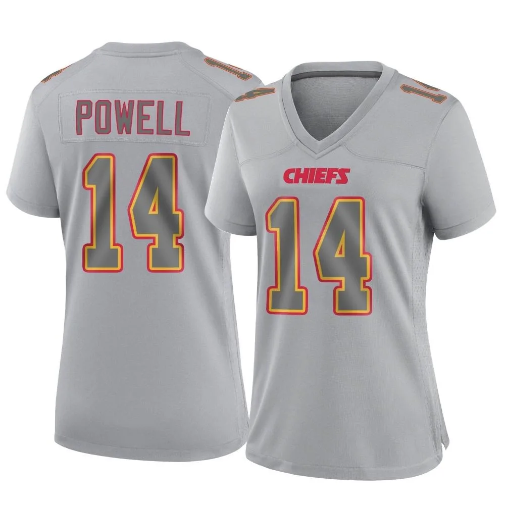 Women's Kansas City Chiefs Cornell Powell Nike Atmosphere Fashion Game Gray Jersey Women's Kansas City Chiefs Cornell Powell Nike Atmosphere Fashion Game Gray Jersey