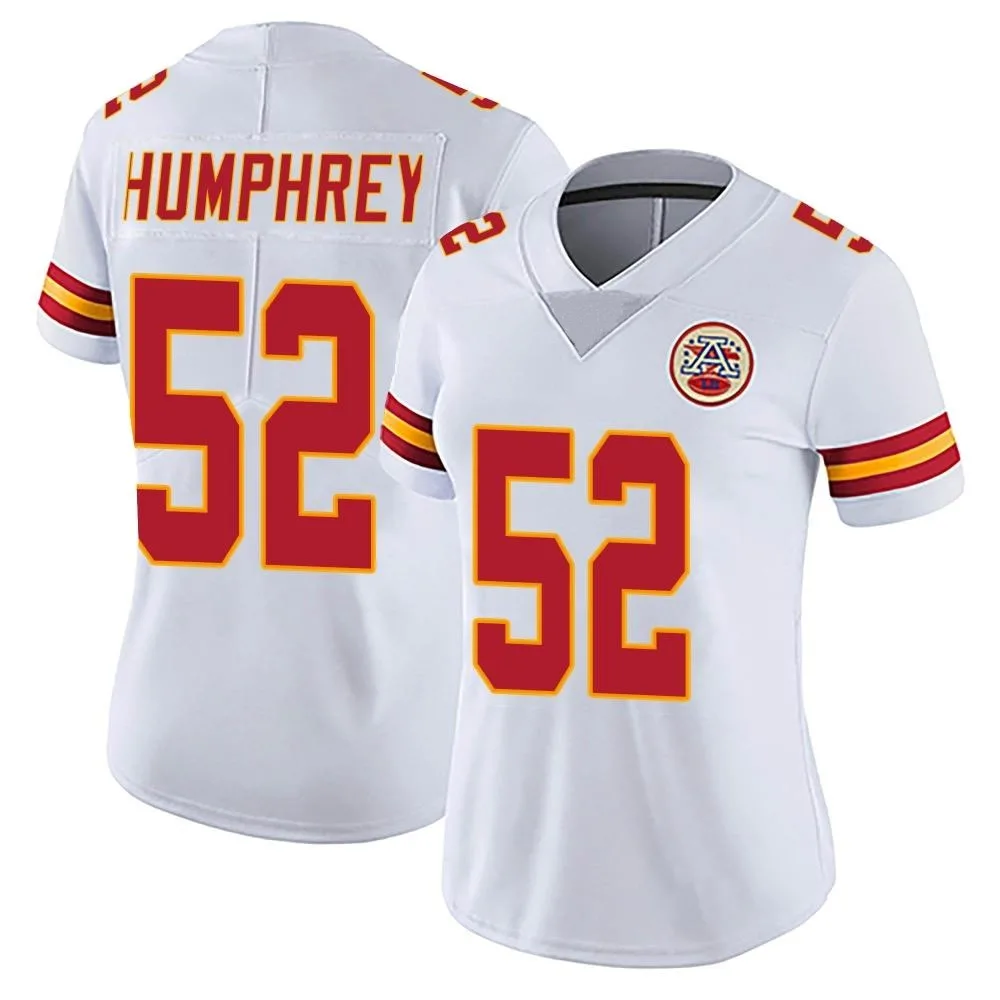Women's Kansas City Chiefs Creed Humphrey Nike Vapor Untouchable Limited White Jersey Women's Kansas City Chiefs Creed Humphrey Nike Vapor Untouchable Limited White Jersey