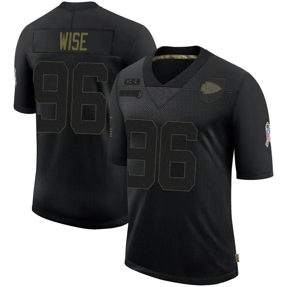 Men's Kansas City Chiefs Daniel Wise Nike 2020 Salute To Service Limited Black Jersey Men's Kansas City Chiefs Daniel Wise Nike 2020 Salute To Service Limited Black Jersey