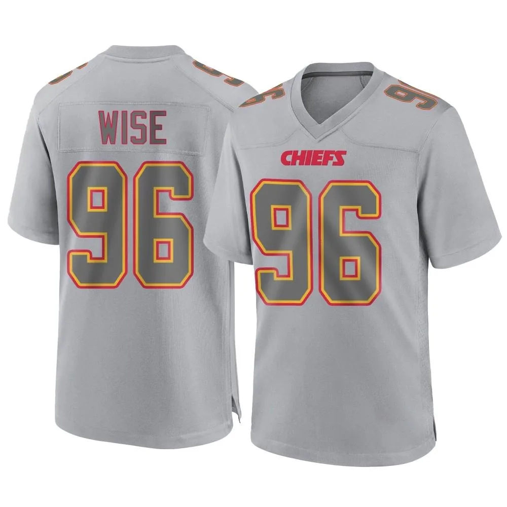 Men's Kansas City Chiefs Daniel Wise Nike Atmosphere Fashion Game Gray Jersey Men's Kansas City Chiefs Daniel Wise Nike Atmosphere Fashion Game Gray Jersey