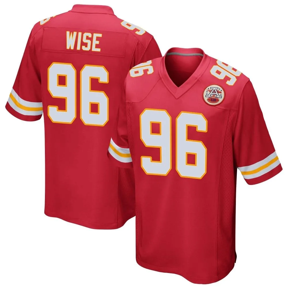 Men's Kansas City Chiefs Daniel Wise Nike Team Color Game Red Jersey Men's Kansas City Chiefs Daniel Wise Nike Team Color Game Red Jersey
