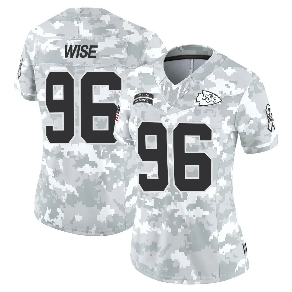 Women's Kansas City Chiefs Daniel Wise Nike 2024 Salute to Service Limited Arctic Camo Jersey Women's Kansas City Chiefs Daniel Wise Nike 2024 Salute to Service Limited Arctic Camo Jersey