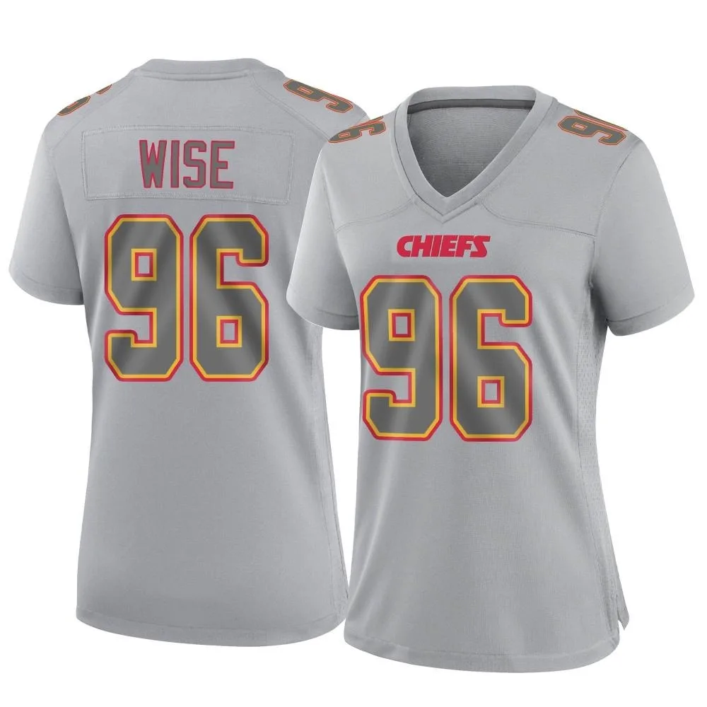 Women's Kansas City Chiefs Daniel Wise Nike Atmosphere Fashion Game Gray Jersey Women's Kansas City Chiefs Daniel Wise Nike Atmosphere Fashion Game Gray Jersey