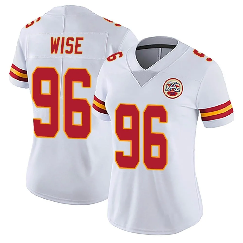 Women's Kansas City Chiefs Daniel Wise Nike Vapor Untouchable Limited White Jersey Women's Kansas City Chiefs Daniel Wise Nike Vapor Untouchable Limited White Jersey