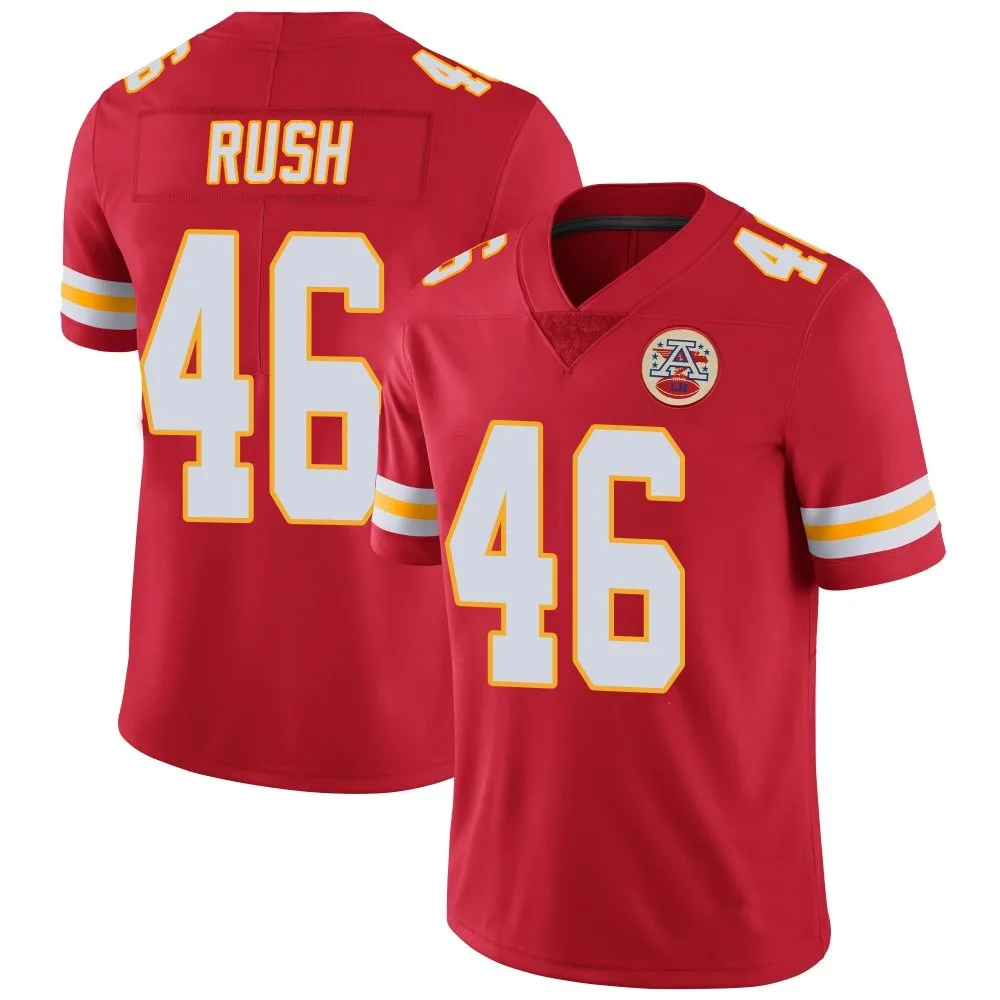 Men's Kansas City Chiefs Darius Rush Nike Team Color Vapor Untouchable Limited Red Jersey Men's Kansas City Chiefs Darius Rush Nike Team Color Vapor Untouchable Limited Red Jersey