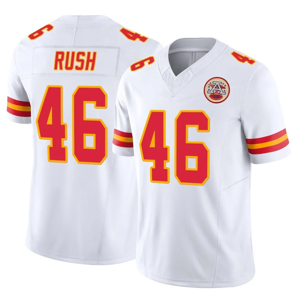 Men's Kansas City Chiefs Darius Rush Nike Vapor F.U.S.E. Limited White Jersey Men's Kansas City Chiefs Darius Rush Nike Vapor F.U.S.E. Limited White Jersey