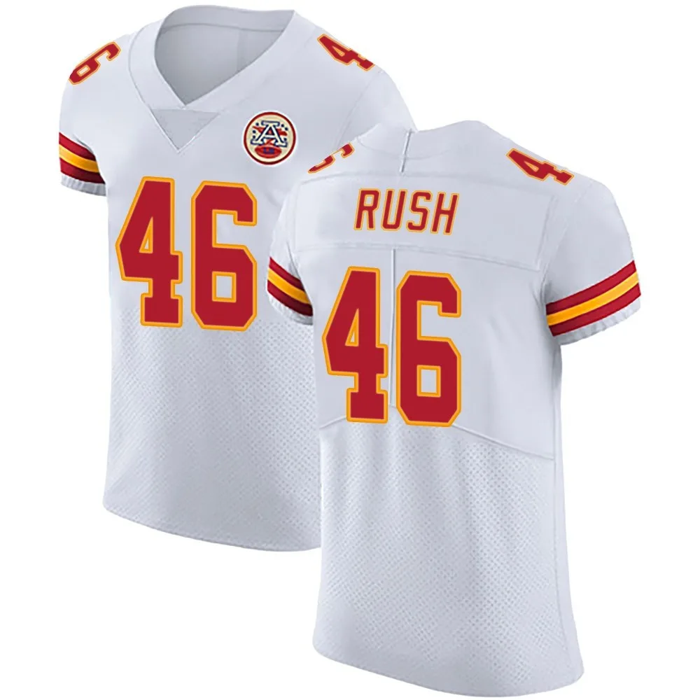 Men's Kansas City Chiefs Darius Rush Nike Vapor Untouchable Elite White Jersey Men's Kansas City Chiefs Darius Rush Nike Vapor Untouchable Elite White Jersey