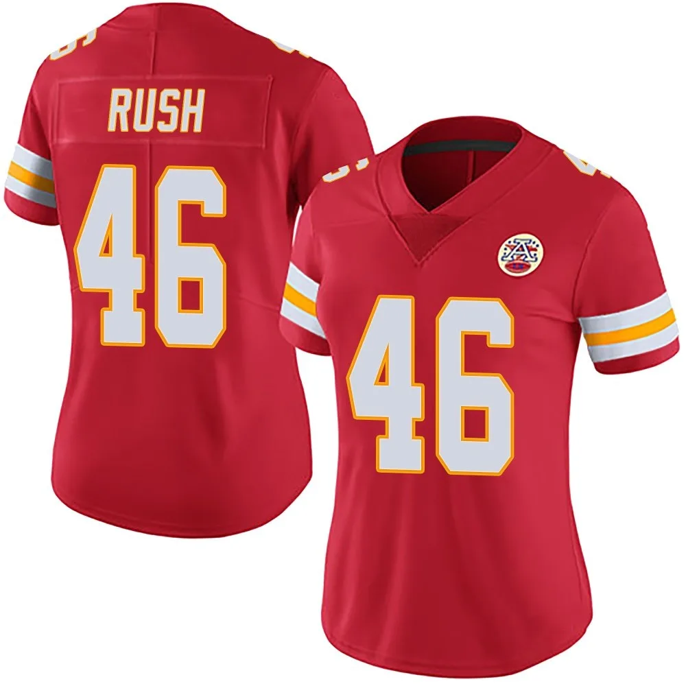 Women's Kansas City Chiefs Darius Rush Nike Team Color Vapor Untouchable Limited Red Jersey Women's Kansas City Chiefs Darius Rush Nike Team Color Vapor Untouchable Limited Red Jersey