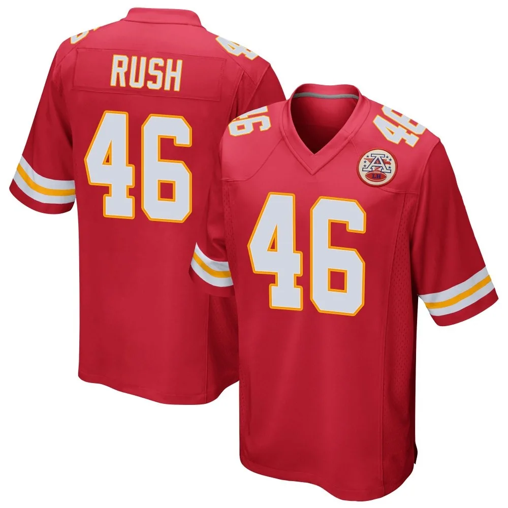 Youth Kansas City Chiefs Darius Rush Nike Team Color Game Red Jersey Youth Kansas City Chiefs Darius Rush Nike Team Color Game Red Jersey