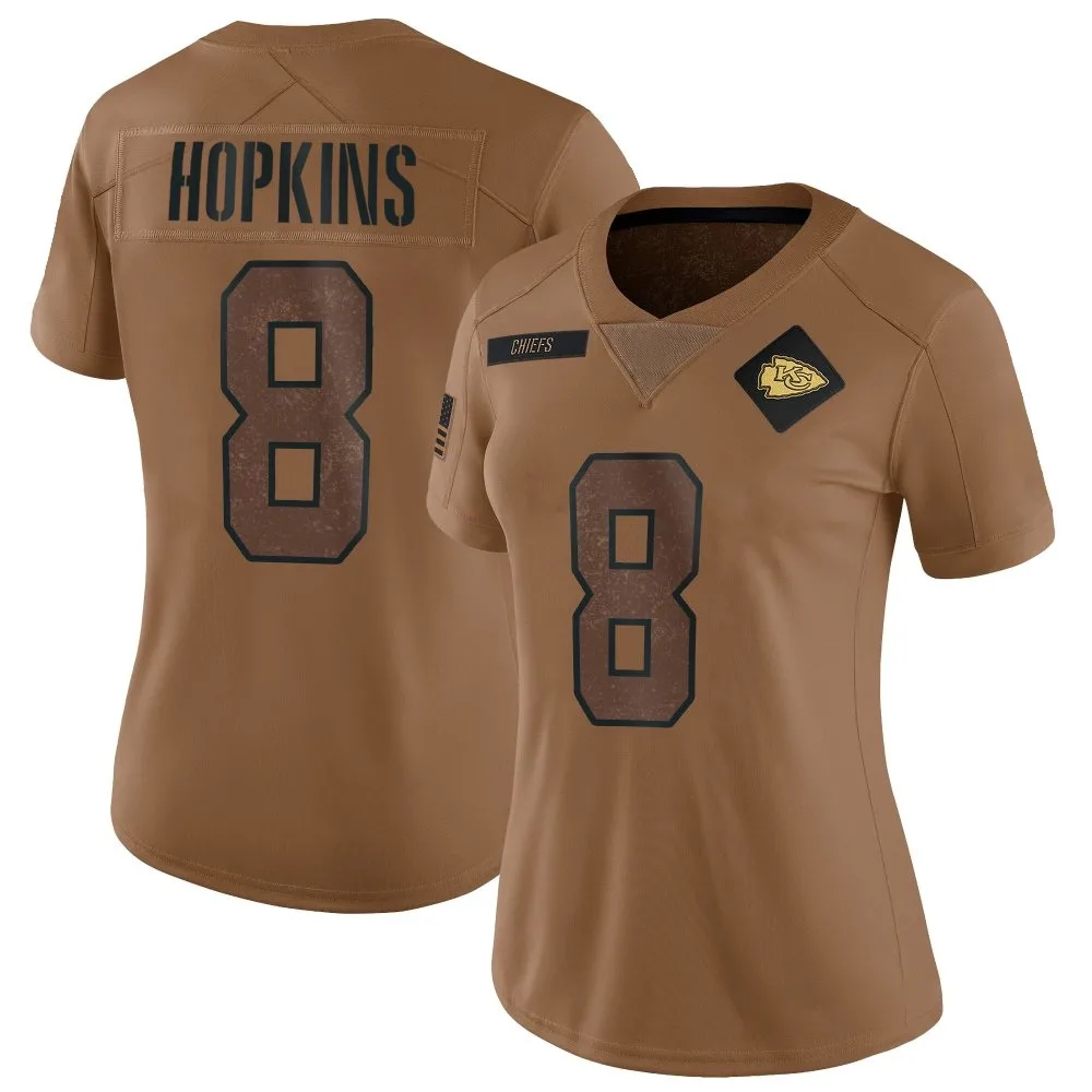 Women's Kansas City Chiefs Deandre Hopkins Nike 2023 Salute To Service Limited Brown Jersey Women's Kansas City Chiefs Deandre Hopkins Nike 2023 Salute To Service Limited Brown Jersey