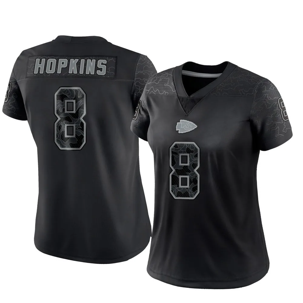 Women's Kansas City Chiefs Deandre Hopkins Nike Reflective Limited Black Jersey Women's Kansas City Chiefs Deandre Hopkins Nike Reflective Limited Black Jersey