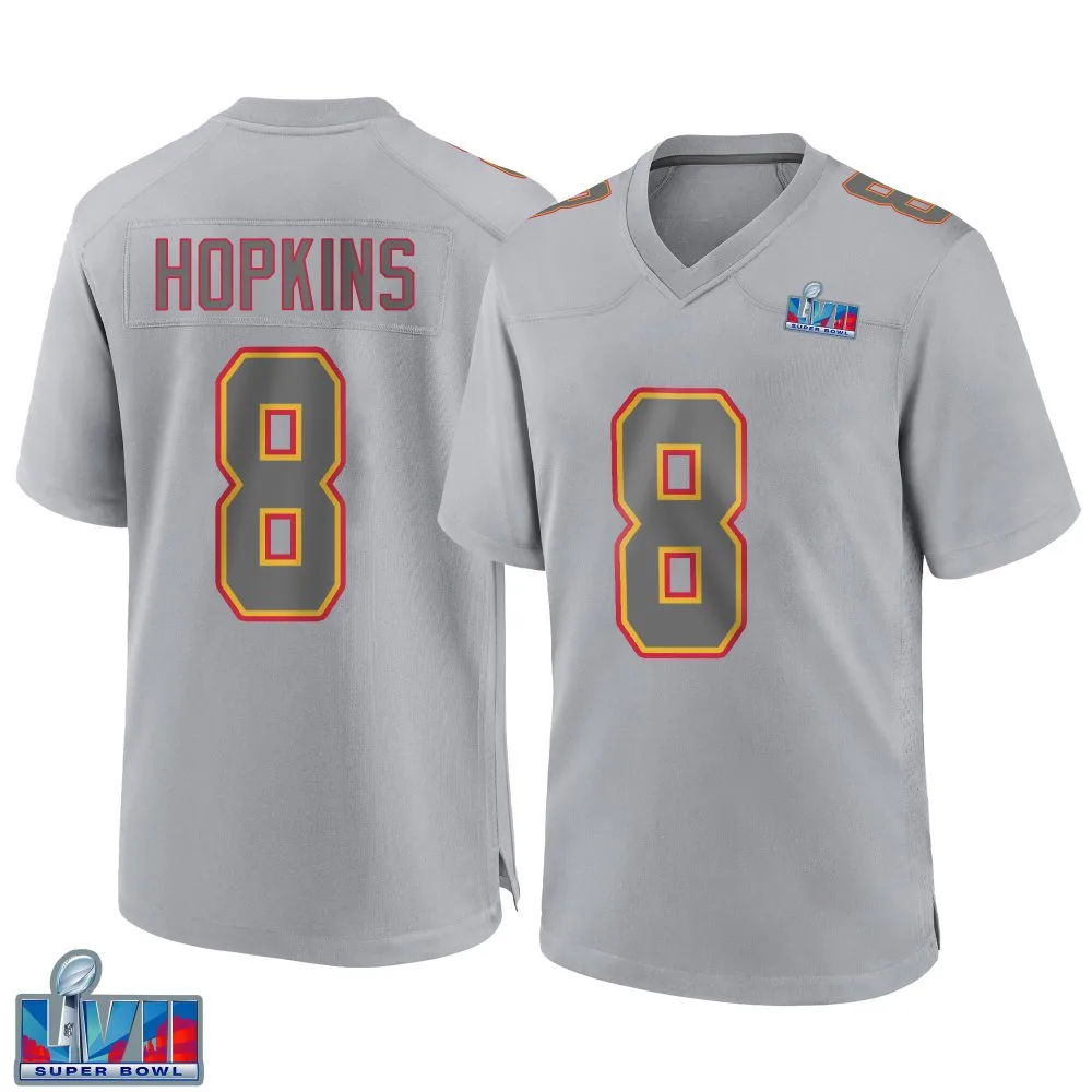 Youth Kansas City Chiefs Deandre Hopkins Nike Atmosphere Fashion Super Bowl LVII Patch Game Gray Jersey Youth Kansas City Chiefs Deandre Hopkins Nike Atmosphere Fashion Super Bowl LVII Patch Game Gray Jersey