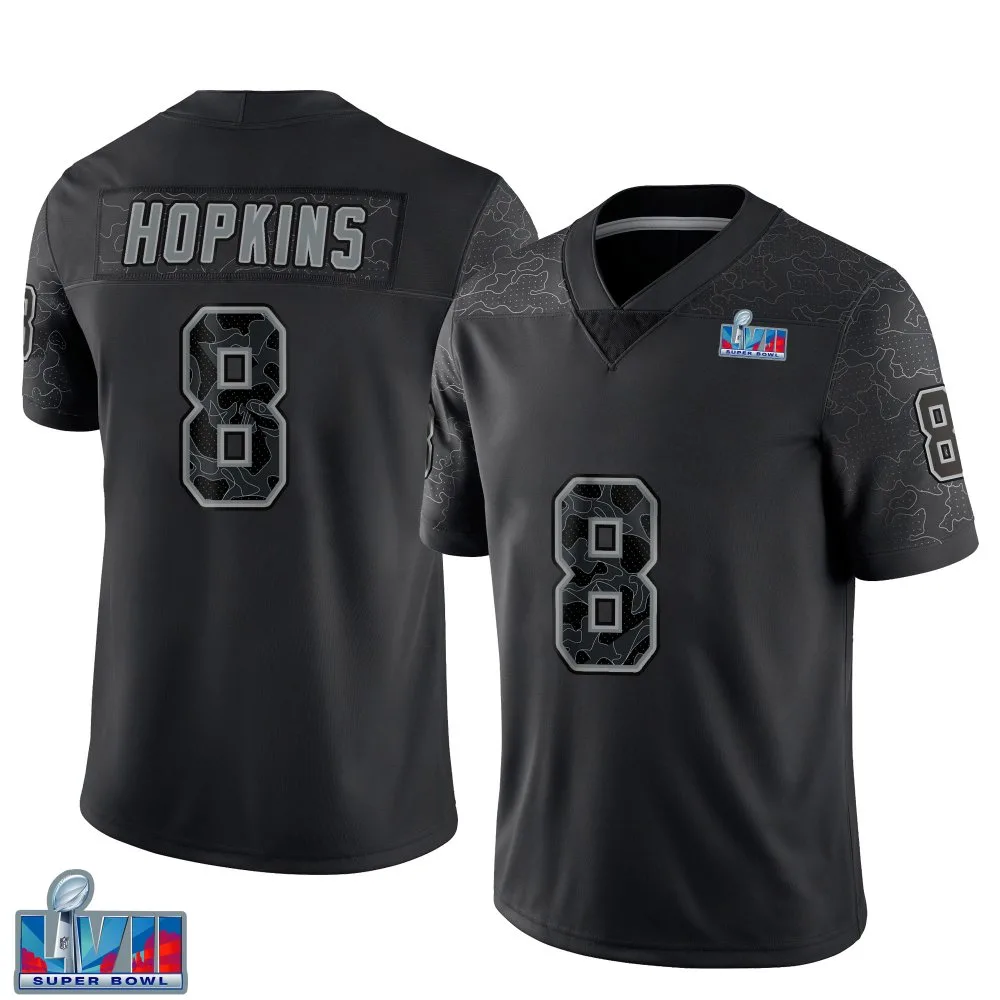 Youth Kansas City Chiefs Deandre Hopkins Nike Reflective Super Bowl LVII Patch Limited Black Jersey Youth Kansas City Chiefs Deandre Hopkins Nike Reflective Super Bowl LVII Patch Limited Black Jersey