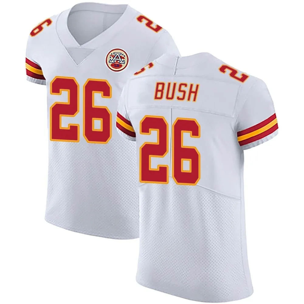 Men's Kansas City Chiefs Deon Bush Nike Vapor Untouchable Elite White Jersey Men's Kansas City Chiefs Deon Bush Nike Vapor Untouchable Elite White Jersey