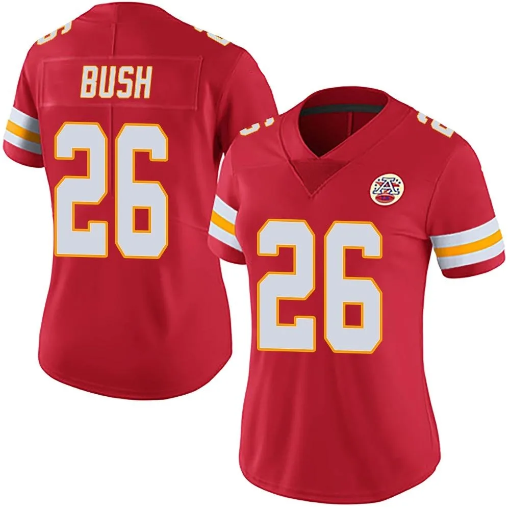Women's Kansas City Chiefs Deon Bush Nike Team Color Vapor Untouchable Limited Red Jersey Women's Kansas City Chiefs Deon Bush Nike Team Color Vapor Untouchable Limited Red Jersey