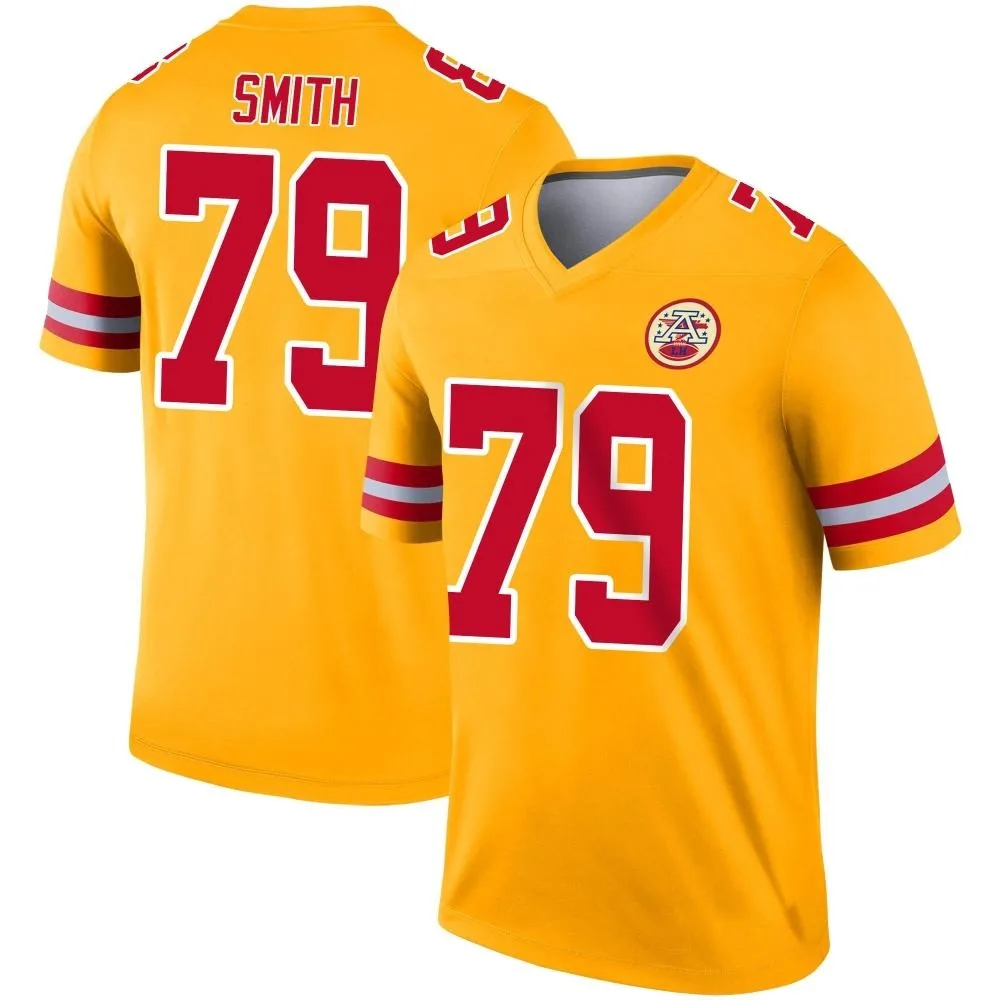 Men's Kansas City Chiefs Donovan Smith Nike Inverted Legend Gold Jersey Men's Kansas City Chiefs Donovan Smith Nike Inverted Legend Gold Jersey