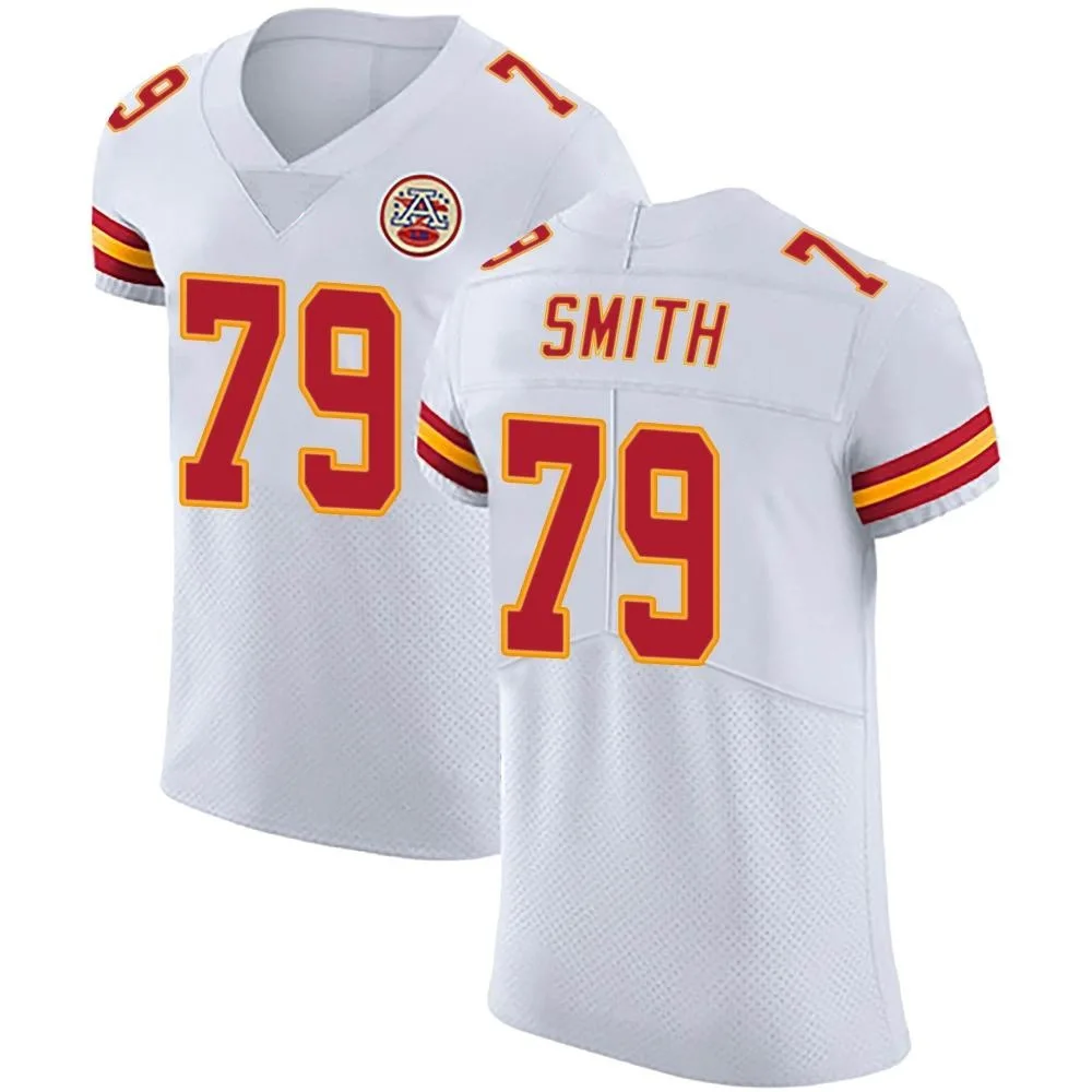 Men's Kansas City Chiefs Donovan Smith Nike Vapor Untouchable Elite White Jersey Men's Kansas City Chiefs Donovan Smith Nike Vapor Untouchable Elite White Jersey