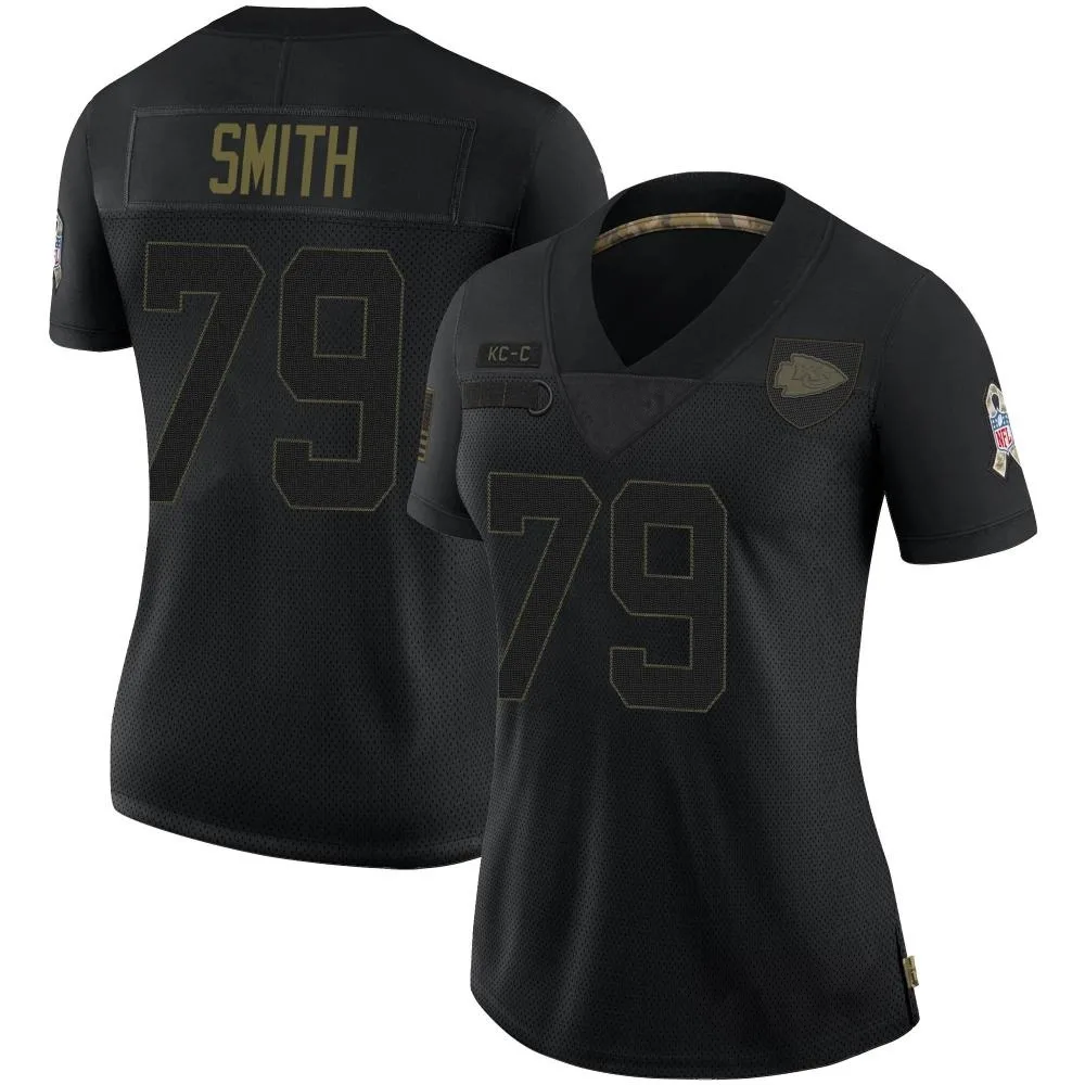 Women's Kansas City Chiefs Donovan Smith Nike 2020 Salute To Service Limited Black Jersey Women's Kansas City Chiefs Donovan Smith Nike 2020 Salute To Service Limited Black Jersey
