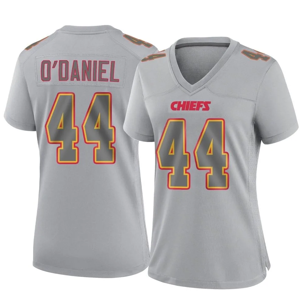 Women's Kansas City Chiefs Dorian O'daniel Nike Atmosphere Fashion Game Gray Jersey Women's Kansas City Chiefs Dorian O'daniel Nike Atmosphere Fashion Game Gray Jersey