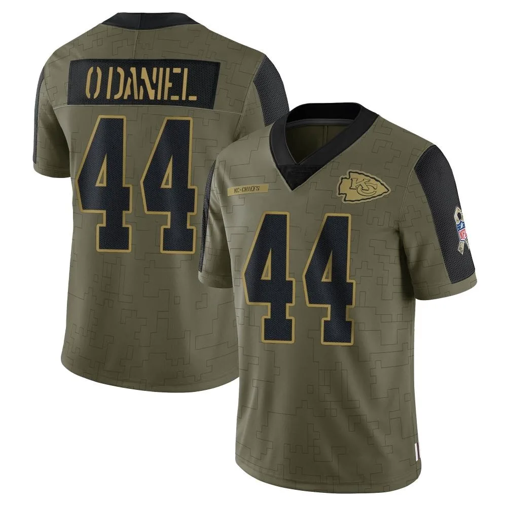 Youth Kansas City Chiefs Dorian O'daniel Nike 2021 Salute To Service Limited Olive Jersey Youth Kansas City Chiefs Dorian O'daniel Nike 2021 Salute To Service Limited Olive Jersey