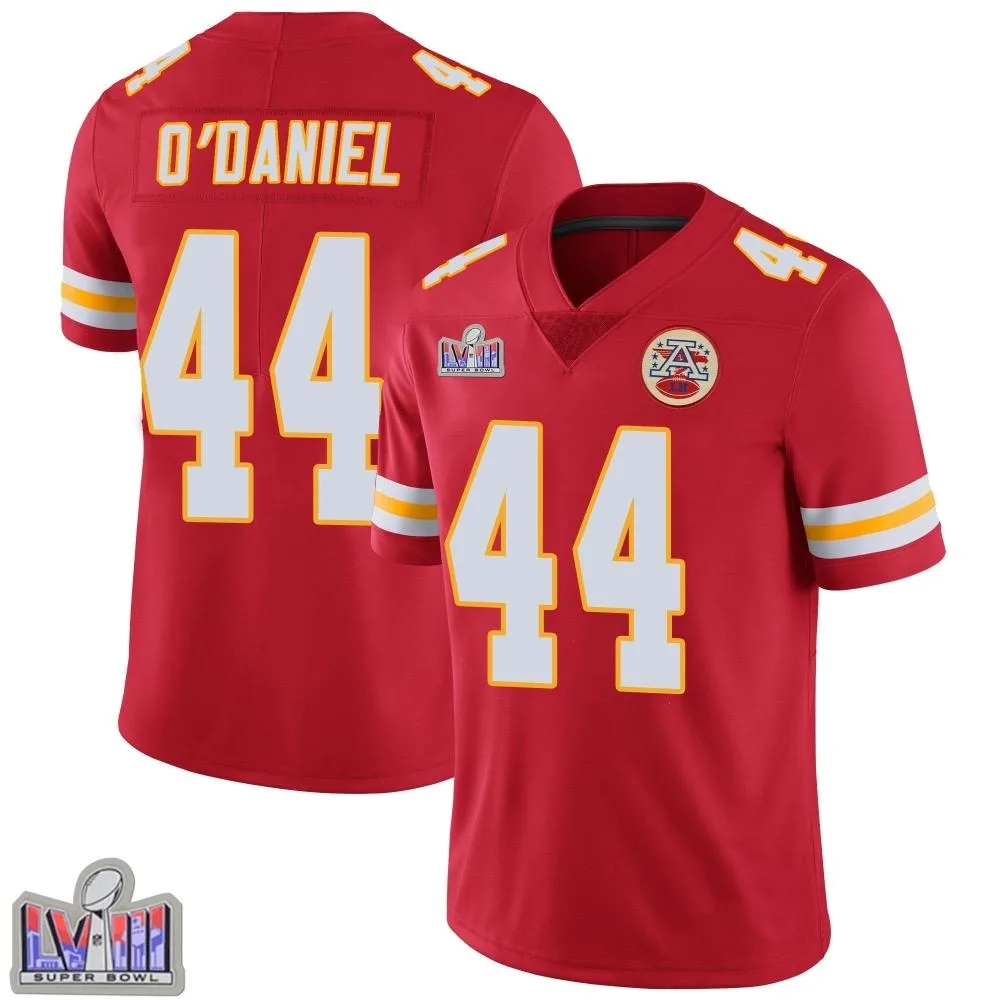 Youth Kansas City Chiefs Dorian O'daniel Nike Team Color Vapor Untouchable Super Bowl LVIII Patch Limited Red Jersey Youth Kansas City Chiefs Dorian O'daniel Nike Team Color Vapor Untouchable Super Bowl LVIII Patch Limited Red Jersey